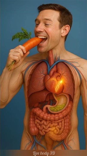 what's happened when man eating carrot 🥕 #shorts