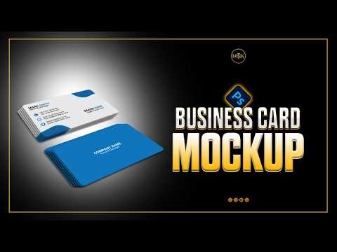 Photoshop Business Card Mockup Tutorial | Easy & Realistic Mockup Design