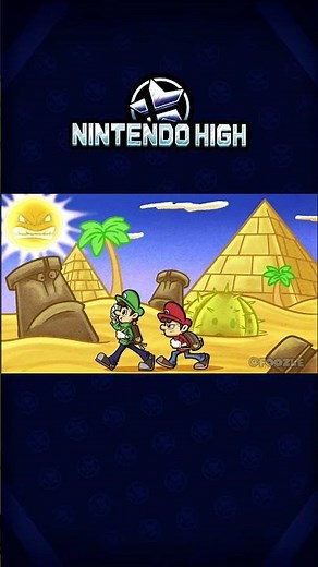 Mario and Luigi's Walk To School #mario