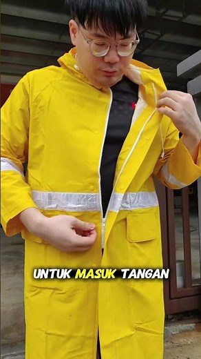 Heavy Duty PVC Waterproof Yellow Raincoat Reflective / Non-Reflective Rainsuit With Pants