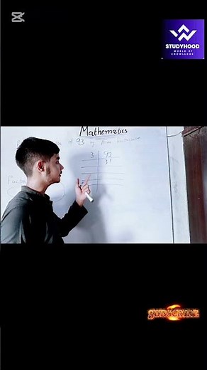 🧮 Prime Factorization of 93 Numbers 🔢 | Easy Method ✨🔥#shorts.