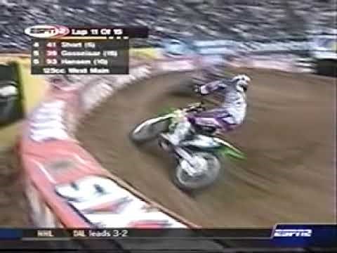 2003 Dallas 125cc Main (James Stewart Goes for Supercross Title #1)