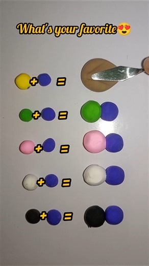 Blue clay mixing 😍 #shorts #colormixing #clayart