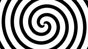 Download Spiral transition with white and black line. for free