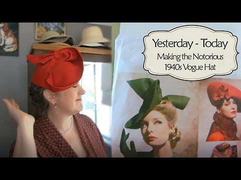 Making the Notorious Vogue 1940s Hat (7464 B)