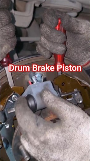 Mechanic Tricks: Drum Brake Piston Replacement #autoparts #automotive #mechanictricks #brakesystem