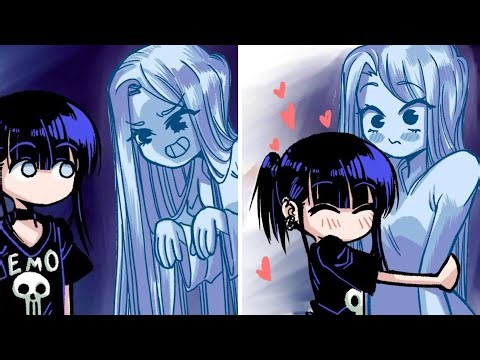 When a Ghost Haunting Turns Into True Love 💕👻 | TG TF Comic Dub 135