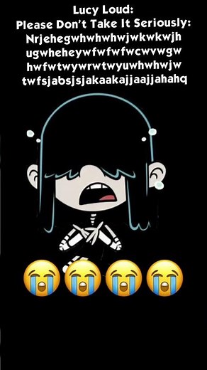 Lucy Loud Crying 😭 With Gibberish #lucyloud #nickelodeon #loudhouse