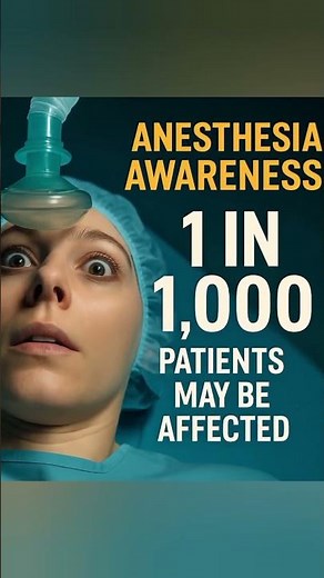 Awake During Surgery? The Scary Truth About Anesthesia Awareness!shorts