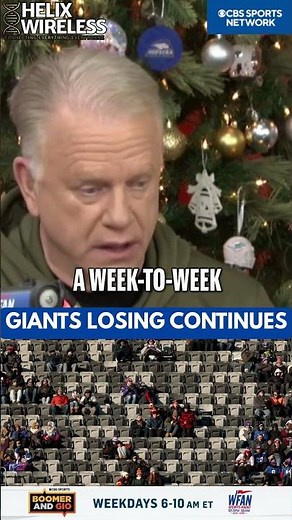 Boomer says you have to be a TRUE Giants fan to sit in the cold and watch that "abysmal" performance