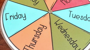 Days of the Week Printable Wheel, Circle Time, Calendar, Preschool, Kindergarten, Homeschool, Classroom Decor, Educational Learning Tool - Etsy