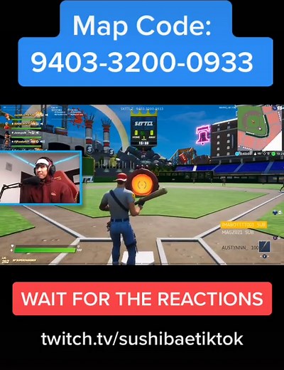 Explore the Baseball Adventure in Fortnite with Map Code 9403-3200-0933