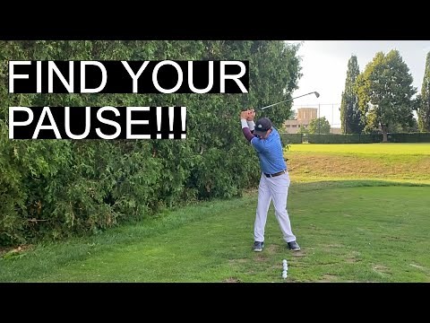GOLF TIPS: HOW TO PAUSE THE TOP OF THE BACKSWING FOR BEST CONTROL!!!