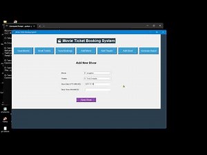 movie ticket booking system (DBMS Project)