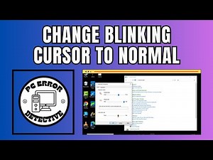 How to Change Blinking Cursor to Normal on Windows