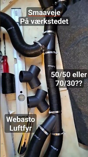 Montering af Webasto dieselfyr - styring af luft-flow #smaaveje #vanlife