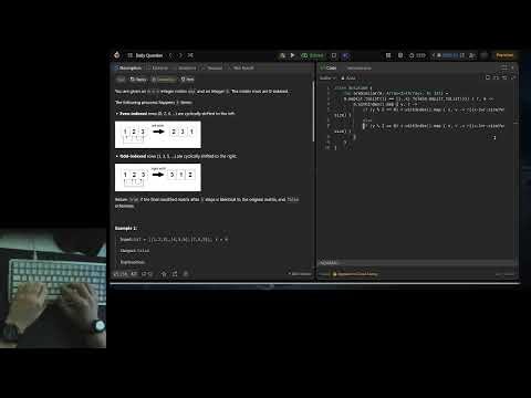 # 27.03.2026 [2946. Matrix Similarity After Cyclic Shifts]