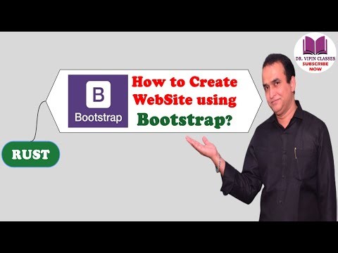 How to create website using Bootstrap | Rust Bootstrap | Rust Tutorial -53 | Dr Vipin Classes