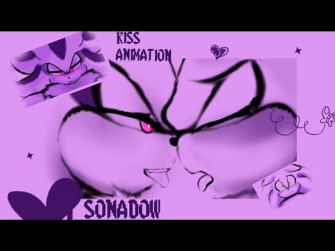 sonadow animación Shadow le roba un beso a Sonic 😘
