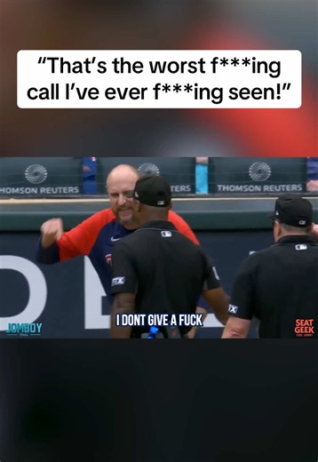I love any time a manager’s hat comes off. That’s how you know it’s a good ejection #breakdown #mlb #baseball #umpire #ejection