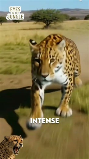Power in Motion: Watch a Jaguar Dominate the Wild Savannah #animal #jaguar #wildlife