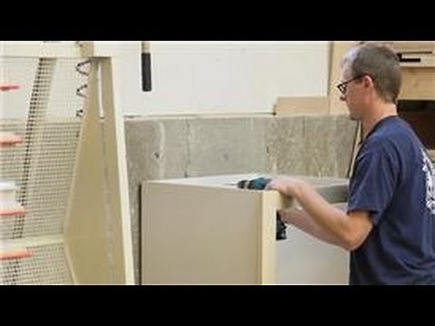 Cabinets Around the House : How to Install a Floor Cabinet