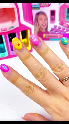 Wow, it looks so nice too, isn't it? # Children's nail art # Girls' toys #toy #toys #mainnan #mainananak #tk #fyp #foryou #nail