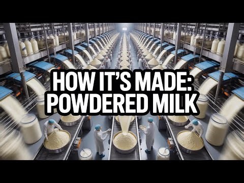 How It's Made: Powdered Milk - Massive Factory Production Line Process