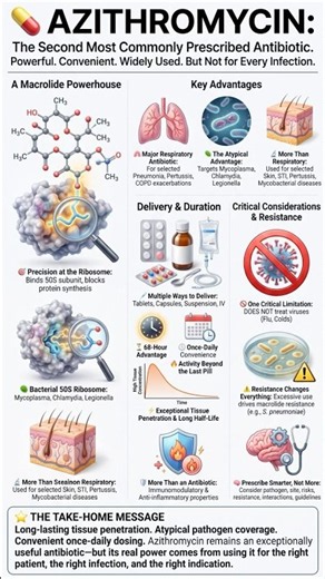 Azithromycin: The second most prescribed antibiotic
