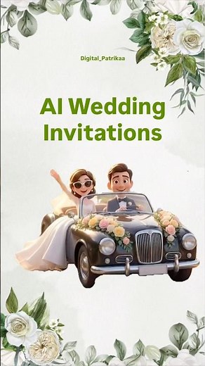 How to make wedding invite for free | make wedding invite with AI free | trending wedding invitation