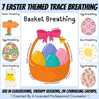Easter Trace Breathing Visuals | 7 Calming Mindfulness & Self-Regulation SEL