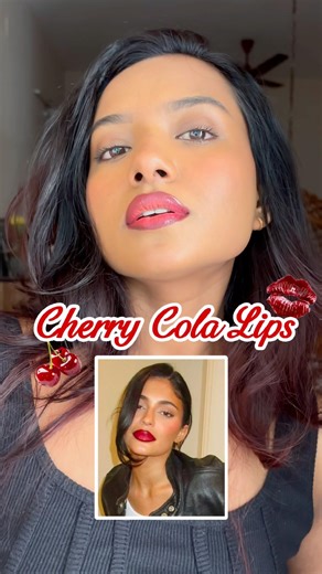 Cherry cola lips 💋 #shortsfeed #cherrycola #lipcombo #baddie #lipcombooftheday #kyliejenner