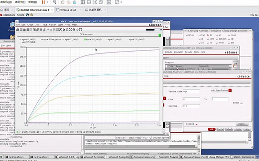 用cadence仿真nmos_IV特性曲线