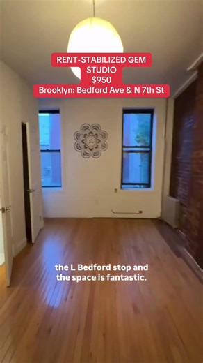 Finding a massive studio steps away from the Bedford L train for under $1k feels illegal in 2026.