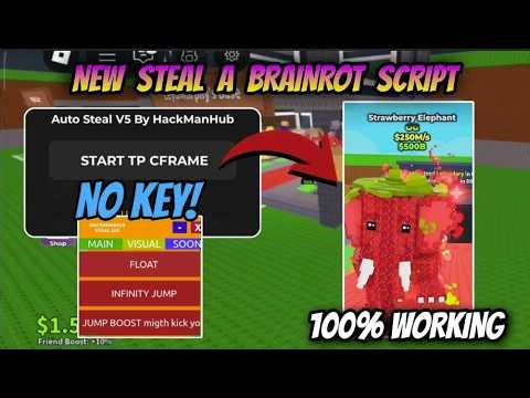 BEST Roblox Steal A Brainrot Script! Teleport, Auto Steal + MORE 2026