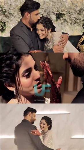 Laiba khan romantic couple dance with husband on her walima reception #laibakhanwedding #viral