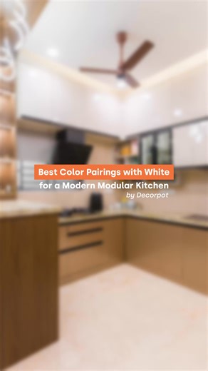Obsessed with white kitchens? Explore the best color pairings for a modern modular kitchen from warm wood tones and matte blacks to greys, beiges, and bold accent hues. Discover timeless white kitchen combinations that elevate space, enhance light, and create a sleek, contemporary interior design statement. Modern modular kitchen, White kitchen design, Kitchen color combinations, Contemporary home interiors, Minimal kitchen aesthetics | Decorpot
