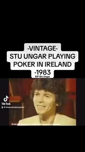 Footage of Stu Ungar playing poker in Ireland 1983. #poker #pokerlife #pokerplayer #fyp #fbreels | Cheese Stakes Poker
