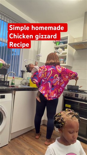 Simple Homemade Chicken Gizzard Recipe 🍽️ #momlife #cooking