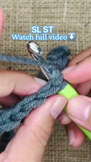 Slip Stitch (sl st) 🧶 | Crochet Basics for Beginners #crochet