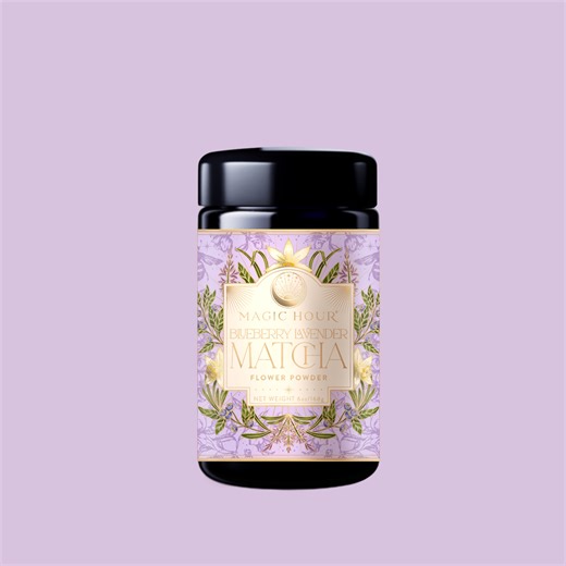 Flower Powder: Blueberry Lavender Matcha