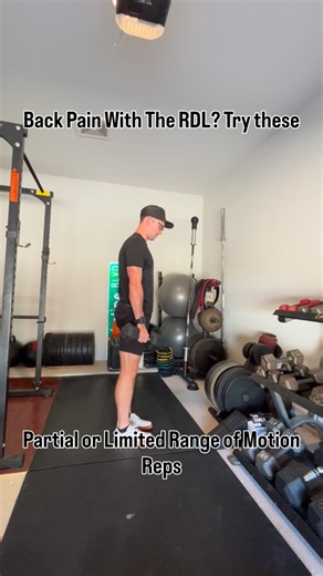 Partial reps, tempos, and proper bracing are powerful tools to help you train around low back pain. Pain doesn’t always mean stop — sometimes it means adjust. Slow the movement down, brace, and own each position. Remember, more isn’t always better. Focus on the minimum effective dose to keep making progress safely. | Joel Hagaman