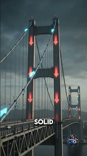 How Suspension Bridges Hold Millions of Tons Without Collapsing?#science #technology