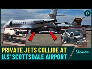 Arizona Scottsdale Jet Crash Video: Learjet Slams into Parked Gulfstream, Leaves 1 Dead, 4 Injured