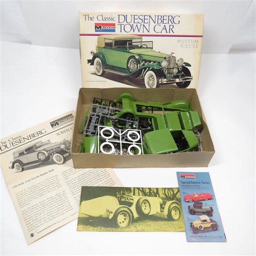 Model Car Duesenberg Town Car Kit 1974 Monogram NOS Vintage Toy - Etsy