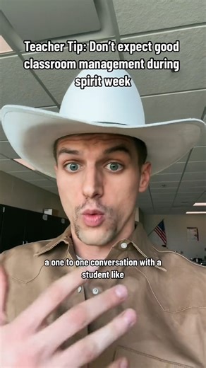 139K views · 1.8K reactions | Teacher tip: don't expect good classroom management during spirit week #teacherlife #spiritweek #cowboy #teacher #classroommanagement #teacherfail | gabedannenbring | Facebook