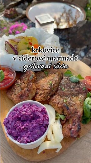 Grilovaná krkovice v ciderové marinádě! #protebe #maso #grilovani #foryou #bbq #recepty