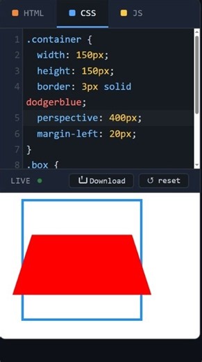 CSS Transform rotateX Dark Theme #htmltutorial #coding