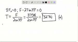 An archer must exert a force of 375  N on the bowstring shown in Figure P 13.6 a such that the string makes an angle of θ=35.0^∘ with the vertical. (a) Determine the tension in the bowstring. (b) If the applied force is replaced by a stretched spring as in Figure P 13.6  b and the spring is stretched 30.0  cm from its unstretched length, what is the spring constant? | Numerade