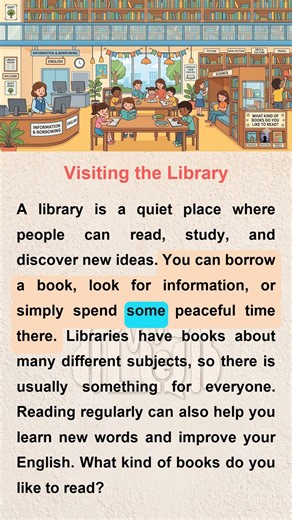 Visiting the Library 📚 | Easy English for Beginners (A1–A2) | English Listening Practice